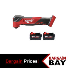 Image of Milwaukee M18FMT 18V FUEL Brushless Multi Tool With 2 x 5.0Ah And Accessories