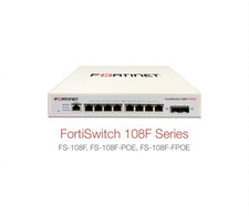 Fortinet FortiSwitch 108F-FPOE FS-108F-FPOE 8-Port PoE Ethernet Switch New