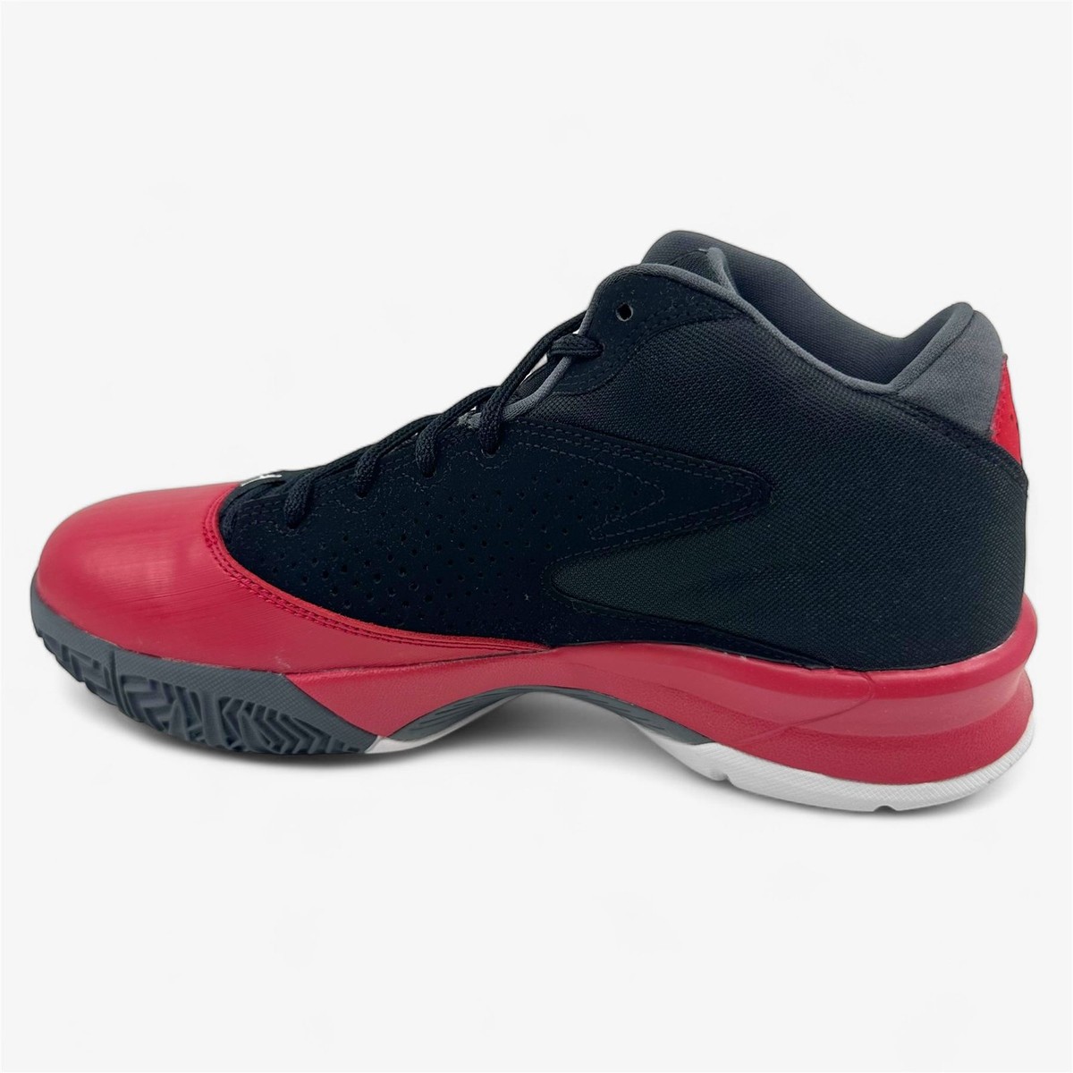 Jordan Mens Black Red Court Vision 99 Mesh Athletic Basketball Shoes Size 10.5 Jordan Court Vision 99 Black White Gym Red Grey Mens  main image 2