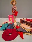 Vintage Tammy doll by Ideal w/stand, case and handmade extra clothes