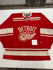 Detroit Red Wings 2014 Winter Classic Reebok Hockey Jersey Medium