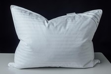 Goose Feather Blend with Polyester Bed Pillows 100 Cotton, Medium Soft Soft ...