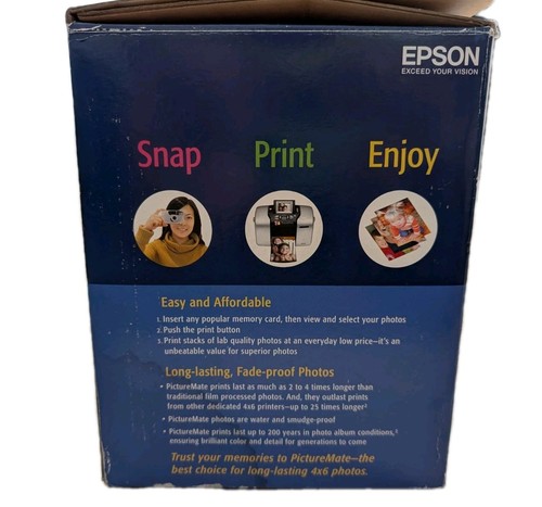 Laboratoire photo personnel Epson PictureMate Deluxe B351A NEUF - Photo 3/7