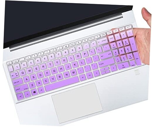 Keyboard Cover for HP ProBook 450 455 650(G8/G9/G10) 15.6 inch, HP Ombre Purple