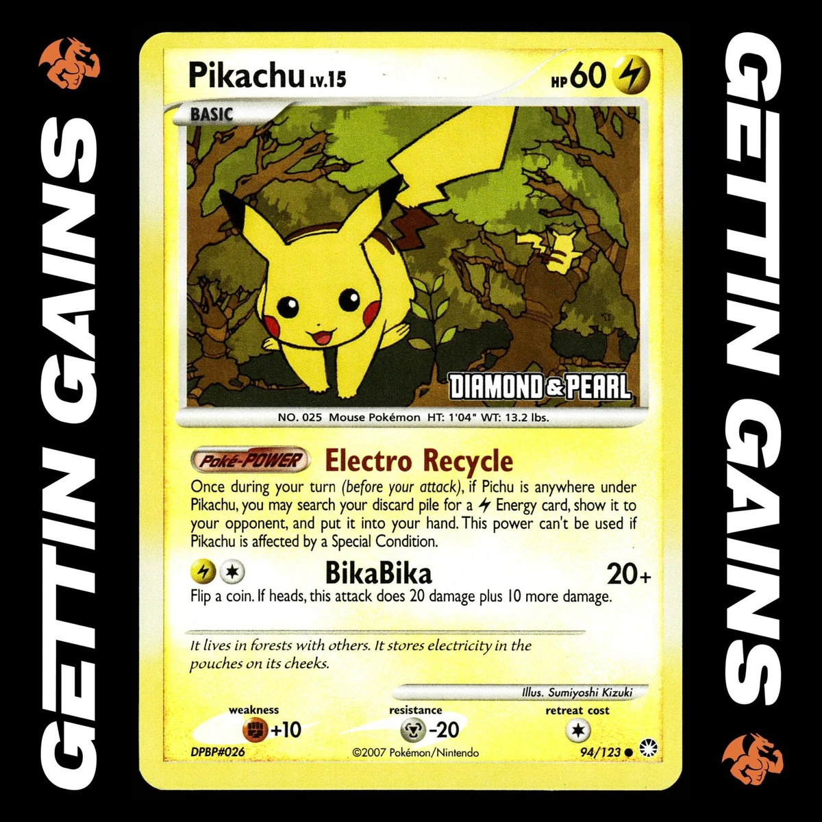 Pikachu Pokémon TCG Mysterious Treasures Individual Collectible