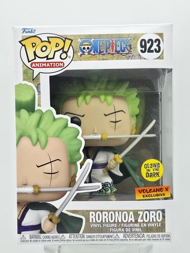 Funko Pop One Piece Roronoa Zoro (Glows in the Dark) Volcano X Exclusive #923