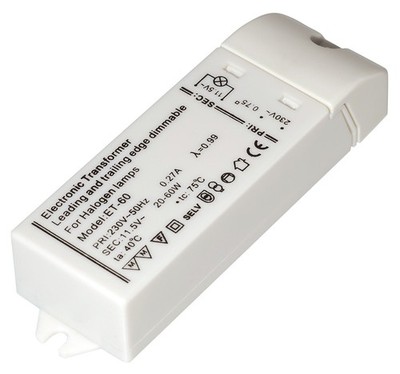 20-60W Halogen Trafo 230V - 12V AC dimmbar Netzteil Lampen Einbau Elektronisch