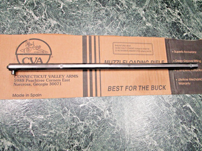 501-2 CVA Hawken 54 Caliber Barrel 1'' Button Breech, 28'' (Unfired) (Shiny Bore)