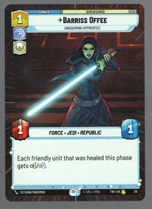 Star Wars Unlimited TotR Hyperspace Card TWI315 Barriss Offee