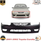 Front Bumper Cover Primed For 2001-2002 Toyota Corolla
