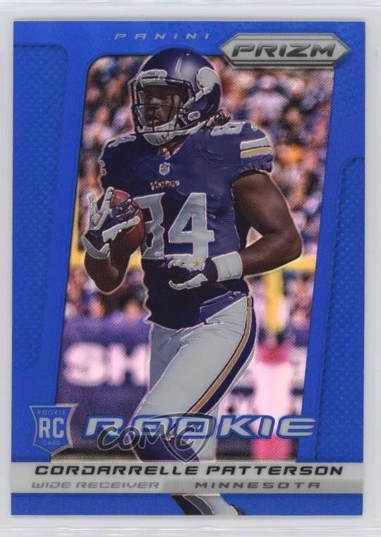 2013 Panini Prizm Rookie Wal-Mart Blue Prizm Cordarrelle Patterson #216 10j2