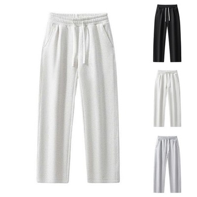 Kordelzug Taille Herren Jogginghose Übergröße Sweatpants Einfarbig Gym Wear