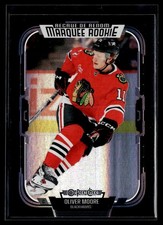 2025-26 O-Pee-Chee Marquee Rookie Rainbow Black #558 Oliver Moore /100