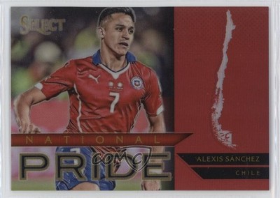 2015-16 Panini Select National Pride Red Prizm 25/199 Alexis Sanchez #7 0n8h