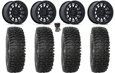 Fuel Cycle 15" Wheels Black +10mm 35"RC500S Sticky Tires U10Pro/U10XLPro