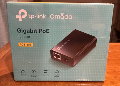 TP-Link TL-POE150S Gigabit PoE Injector IEEE 802.3af New Factory Sealed
