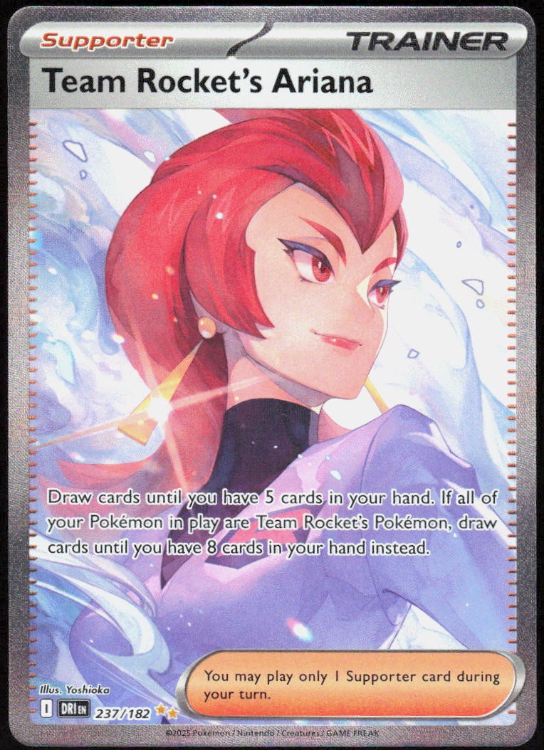 Team Rocket's Ariana 237/182 Holofoil SIR Destined Rivals NM Pokemon