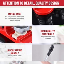 Button Maker Machine Badge Pin Machine 1.25" 2.25" 2.95" 900Free Parts Press Kit