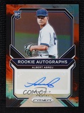 2021 Panini Prizm Rookie Cosmic Haze 4/50 Albert Abreu #RA-AA Auto 0qi3