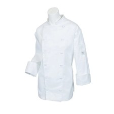 Mercer Culinary M62090WB1X Renaissance Men's White Long Sleeve Chef Jacket - XL