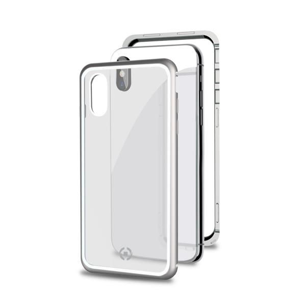 Celly Argento/Nero Attraction Custodia Per Cellulare 16,5 Cm (6.5') Cover (Apple Iphone Xs Max), Cover Smartphone, - Immagine 2