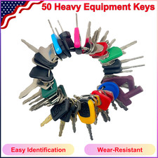 50 Heavy Equipment Keys Master Set Construction Contractor Machine Ignition Keys