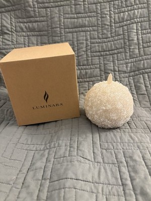 Luminara - Flameless Crystal Beads Sphere Candle 4  - Open Box