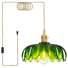 Plug in Pendant Light Hanging Lights with Plug in Cord Hanging Light Fixtur