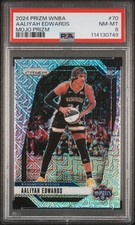 2024 Panini Prizm WNBA- AALIYAH EDWARDS #70 - Mojo Prizm /25 - PSA - ROOKIE /25