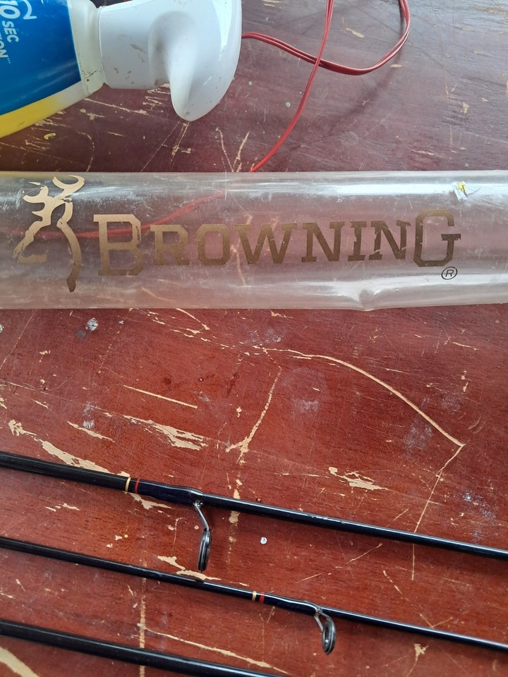 browning gold medallion graphite fly rod model m 2297 5p 7 ft 6 4 piece ...
