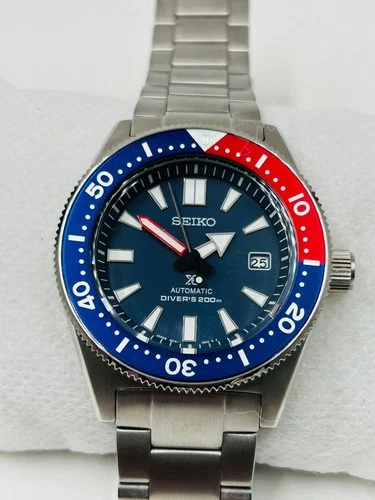 Vintage Seiko Prospex Automatic 200m Diver Men’s Watch Blue Dial Japan made