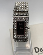 Vintage D&G Dolce & Gabbana Crystal Night & Day Bracelet Watch
