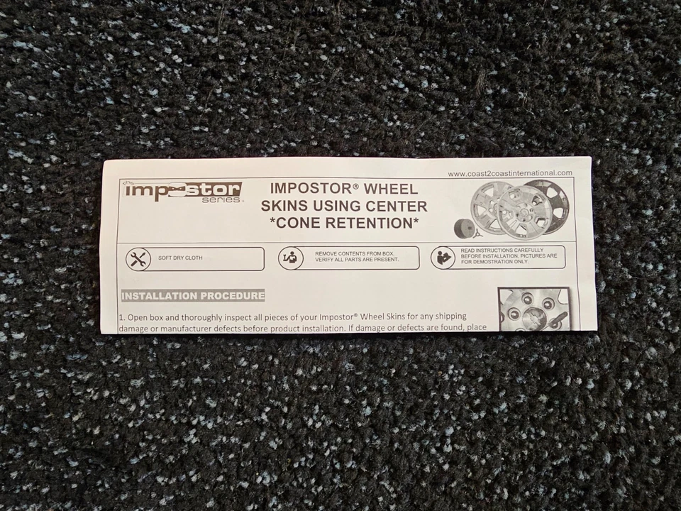 (数量 4) IMPOSTOR 16 英寸亮面黑色车轮皮肤适合 2014-2021 尼桑前锋 — 第 2/4 张图片