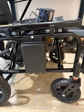 Foldable Power Wheelchair 500W 12Ah Battery Joystick 4-Wheel Black Adult/Senior