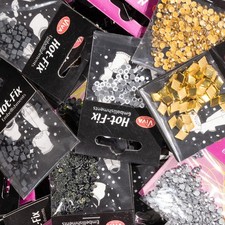 Hot Fix Steine zufälliger Mix - 1 Kilo ca.200 Tüten Händlerangebot