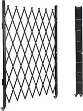 Single Folding Security Door 61" x 71" Portable Flexible Expandable Fence Gate