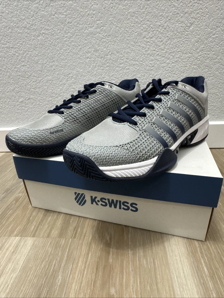 Novo Tênis Masculino K Swiss Express Light Pickleball, Cinza Azul Marinho, Tamanho 11.5 - Imagem 3 de 4