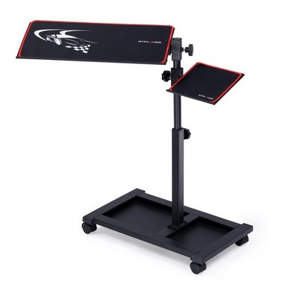 Gtplayer Adjustable Racing Standing Keyboard And Mouse Tray Rolling Wheels For