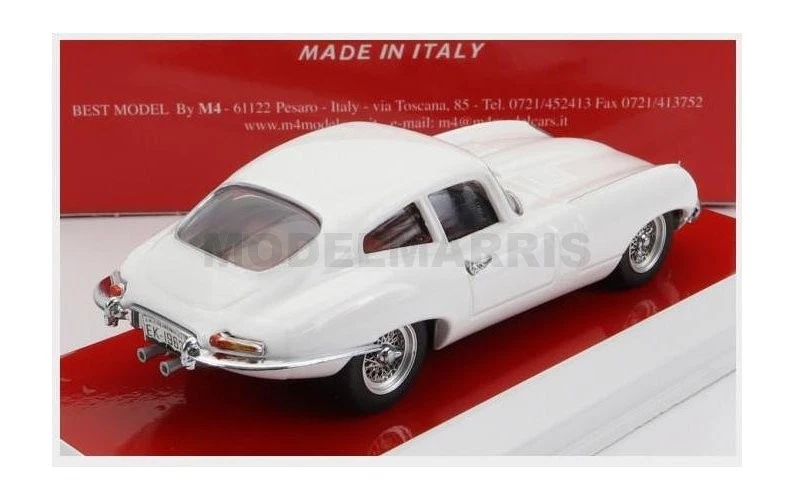 BEST-MODEL 9838 JAGUAR - E-TYPE COUPE 1963 - PERSONAL CAR EVA KANT - WHITE - 1/4 - Immagine 2 di 2