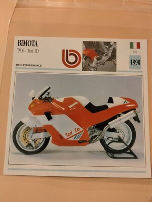 BIMOTA T906 - TESI 1D 1990 Atlas Ed. 1999 Motorcycles free ship