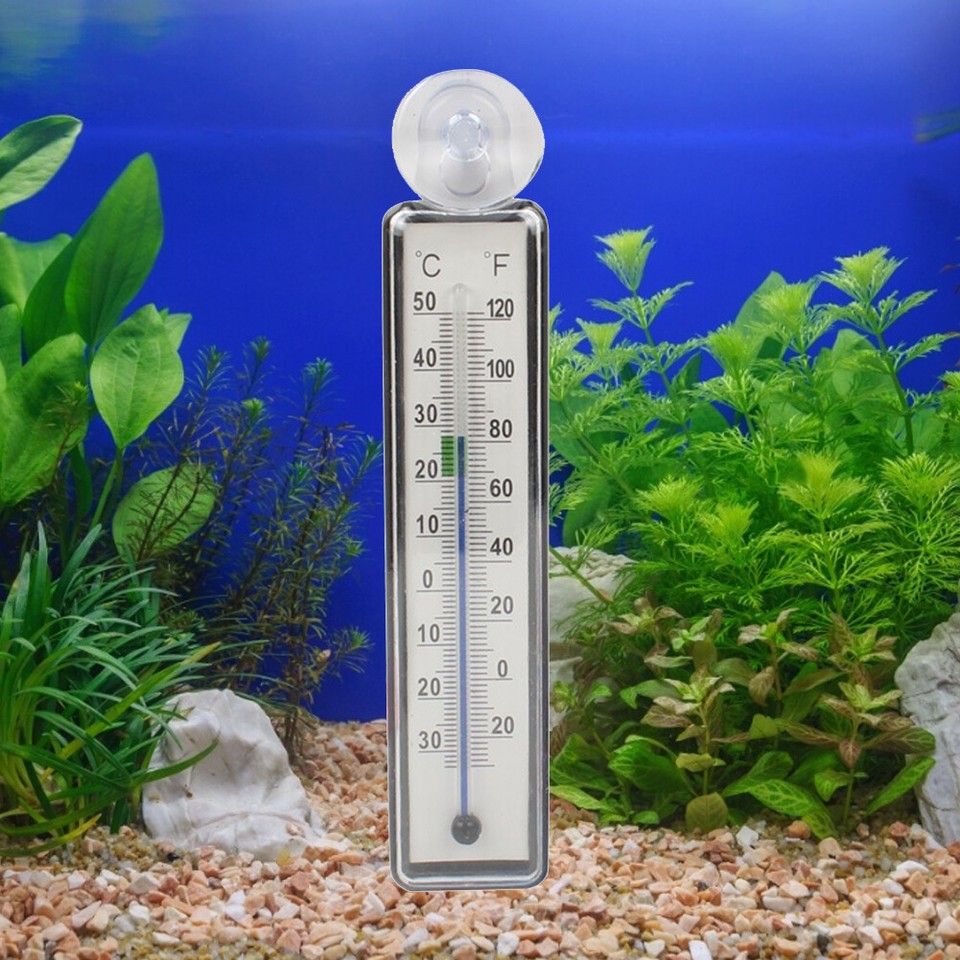 Aquarium Thermometer Fish Tank Glass Temperature Gauge Meter Suction