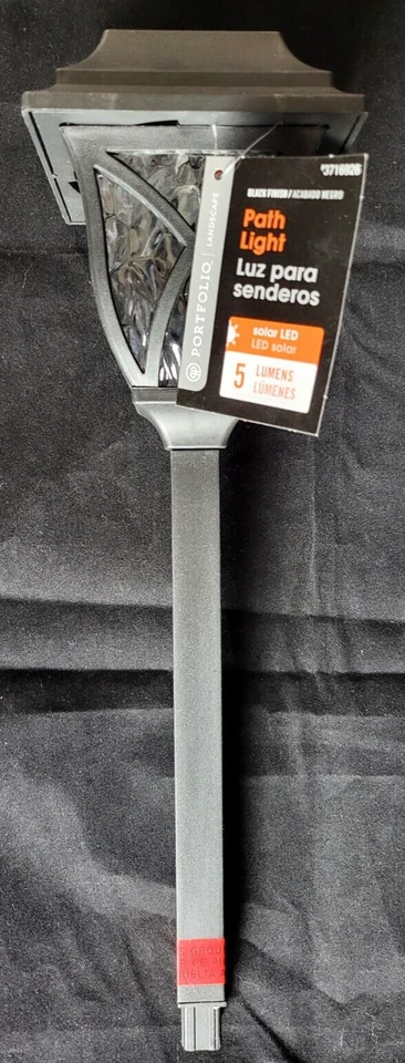 Portafolio 5 Lúmenes Negro Solar Integrado LED Luz de Camino Exterior 3500K Paquete de 10 Foto 2 de 3