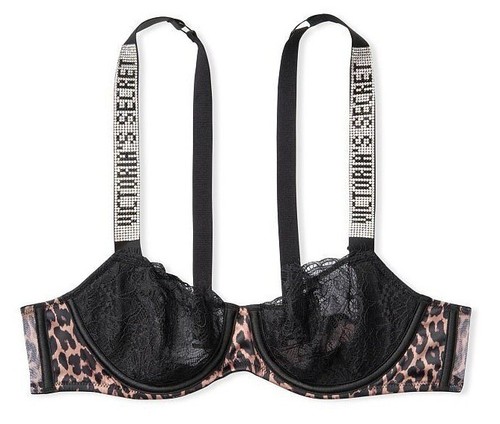 VICTORIA’S SECRET VERY SEXY WICKED UNLINED SHINE STRAP BALCONET PUSH-UP BRA NWT - Picture 14 of 24