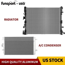 Radiator + AC Condenser for 2018-2022 Chevy Equinox GMC Terrain 1.5L 2.0L