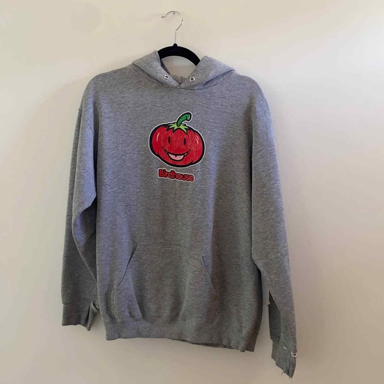 Birdhouse VTG 1990s Grey Hoodie *rare* Gem