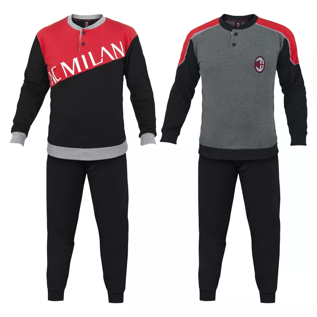 Pigiama Milan Abbigliamento Ufficiale AC Milan PS 25650 Pigiami Calcio  Ragazzo