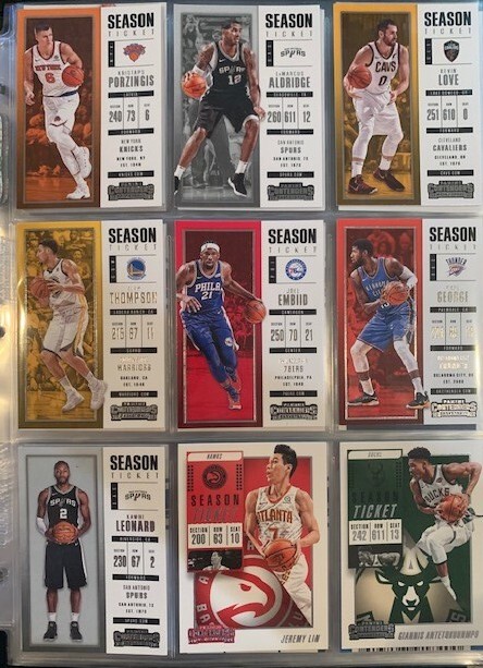 Panini Contenders Season Ticket NBA Basketball Cards