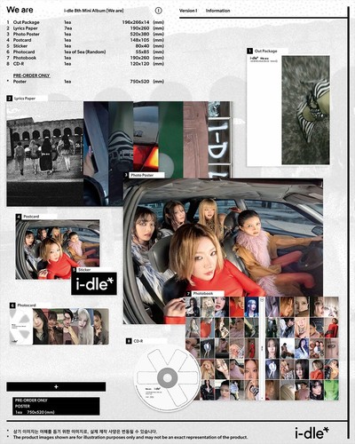 (G)I-DLE WE ARE 8th Mini Album CD+POSTER+Photo Book+7 Lyrics+2 Card+Sticker+GIFT - Picture 7 of 28