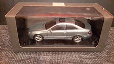 Mercedes CLK 1/18 iceblue Kyosho dealer edition real leather seats