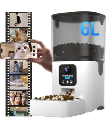 6L Automatic Pet Feeder with Camera and App Control